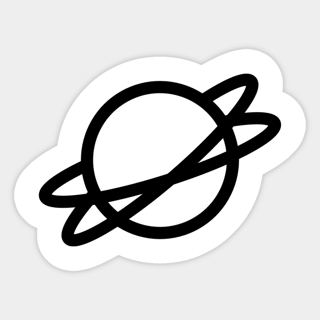 Planet with Rings Icon Sticker by AustralianMate